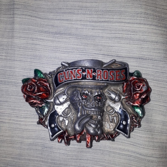 Vintage Guns - Rose Band Belt Buckles - Picture 2 of 3